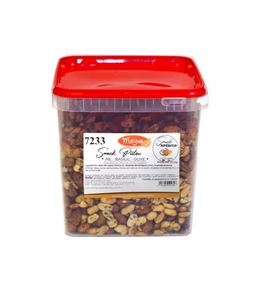 SNACK APERITIF - Snack Pistou - Ail Basilic Olive - 2.5KG